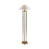 Alexandra Thai - Vloerlamp 25X25X136 Glas/Goud Metaal Zonder Scherm