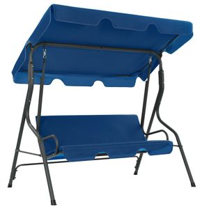VidaXL Schommelbank 170x110x153 cm stof donkerblauw
