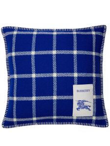 Burberry coussin en laine à carreaux - Bleu