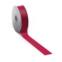 Satijnlint PREMIUM Double face 25mm x 25 meter bordeaux