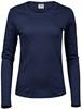 Tee Jays TJ590 Women´s Long Sleeve Interlock Tee - Navy - S