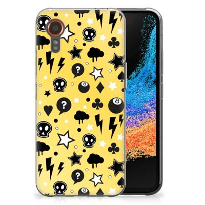 Silicone Back Case Samsung Galaxy Xcover 7 Punk Geel Silicone Back Case Samsung Galaxy Xcover 7 Punk Geel