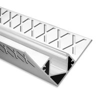 LED tegelprofiel FP8 aluminium binnenhoek 300cm max 10mm 8102130 plafondhoogte 300cm