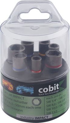 Cobit dopsleutelset Impact 7-dlg