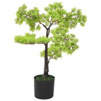 VidaXL Kunstplant met pot cipres bonsai 60 cm groen