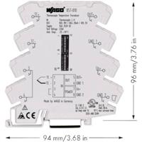 WAGO 857-810 Configureerbare temperatuurmeetomvormer voor thermo-elementen type J en K 857-810