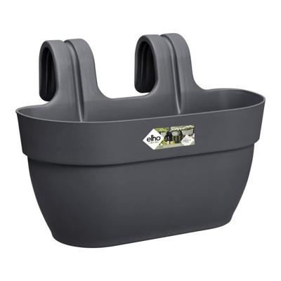 ELHO - Bloempot - Vibia Campana Easy Hanger Medium - Antraciet - Buitenbalkon - L 24,1 x B 36 x H 26,5 cm