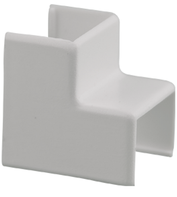 Binnenhoekstuk kabelgoot wit 10x10mm RAL 9010 Canalit 913910 (per zakje)
