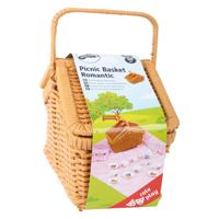 Small Foot houten picknickmand met servies romantisch, 30dlg.