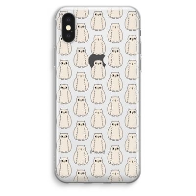 Uilen: iPhone XS Max Transparant Hoesje