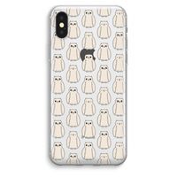 Uilen: iPhone XS Max Transparant Hoesje