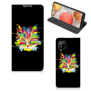 Samsung Galaxy A42 Magnet Case Cat Color