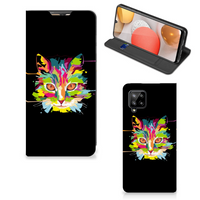 Samsung Galaxy A42 Magnet Case Cat Color - thumbnail