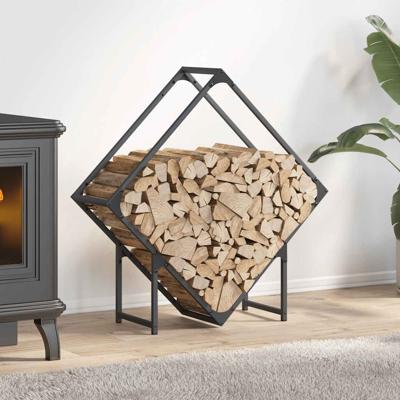 Brandhoutrek 80x25x80 cm koudgewalst staal antracietkleurig