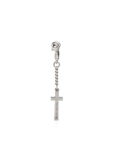 DSQUARED2 boucle d'oreille à pendentif croix - Argent