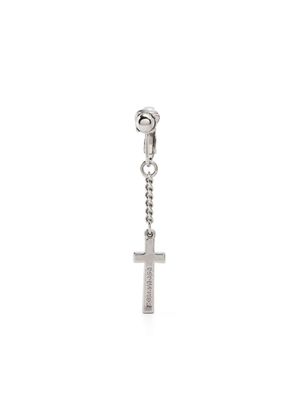 DSQUARED2 boucle d'oreille à pendentif croix - Argent