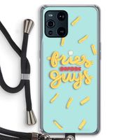 Always fries: Oppo Find X3 Pro Transparant Hoesje met koord