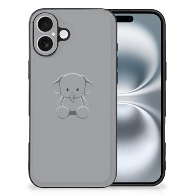 iPhone 16 Hoesje Grijs Baby Olifant
