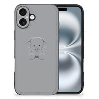 iPhone 16 Hoesje Grijs Baby Olifant