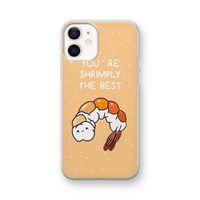 You're Shrimply The Best: iPhone 12 mini Transparant Hoesje