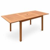 sweeek - Uitschuifbare houten tuintafel 120-180cm