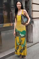 leren tas joy - YELLOW - XS