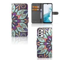 Samsung Galaxy A23 Hoesje Purple Flower | Portemonnee hoesje