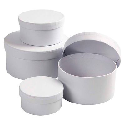 Creativ Company Ronde dozen van karton, 4 maten