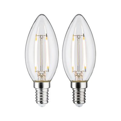 Paulmann 28855 LED-lamp Energielabel F (A - G) E14 2.7 W Warmwit (Ø x h) 35 mm x 97 mm 2 stuk(s)