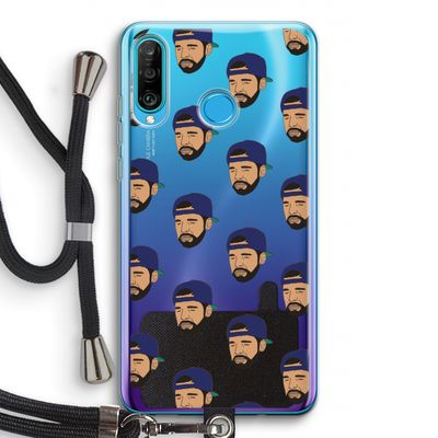Drake Away: Huawei P30 Lite Transparant Hoesje met koord