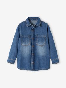 Denim jongenshemd stone