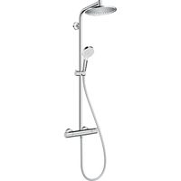 Hansgrohe Crometta s 240 1jet showerpipe met thermostaat ecosmart chroom 27268000