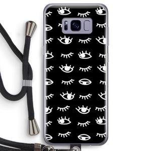 Eye pattern #3: Samsung Galaxy S8 Transparant Hoesje met koord