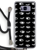 Eye pattern #3: Samsung Galaxy S8 Transparant Hoesje met koord