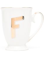 Bitossi Home tasse Lettre F en porcelaine - Tons neutres