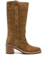 Ash bottines en daim 60 mm - Marron