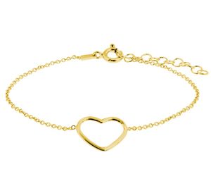 TFT Armband Goud Hart 1,3 mm 16 + 3 cm 1 Micron 19 cm