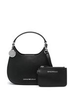 Emporio Armani sac à main à plaque logo - Noir - thumbnail