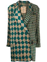 Uma Wang manteau à imprimé multiples - Vert
