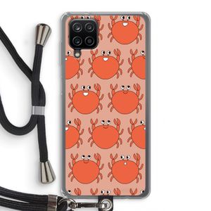 Krab: Samsung Galaxy A12 Transparant Hoesje met koord