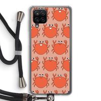Krab: Samsung Galaxy A12 Transparant Hoesje met koord Krab: Samsung Galaxy A12 Transparant Hoesje met koord