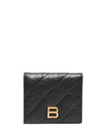 Balenciaga porte-cartes Crush à plaque logo - Noir - thumbnail