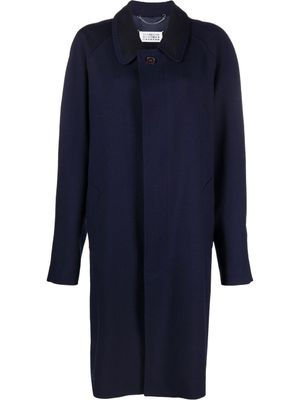 Maison Margiela manteau à simple boutonnage - Bleu
