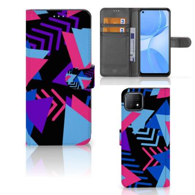 OPPO A73 5G | Book Case | Funky Triangle