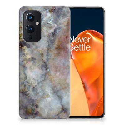 OnePlus 9 | TPU | Siliconen hoesje | Marmer Grijs