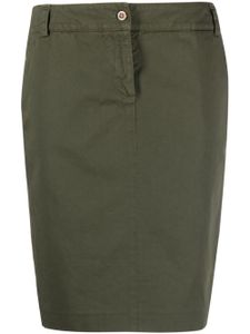 Boglioli high-waisted twill miniskirt - Vert