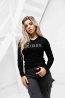 Guess Holly Logo Sweater Dames Zwart - Maat S - Kleur: Zwart | Soccerfanshop