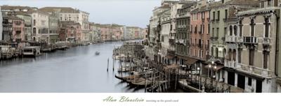 Kunstdruk Alan Blaustein - Morning on the Grand Canal 106x40cm