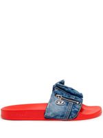 Diesel claquettes en jean Sa-Mayemi PK - Bleu