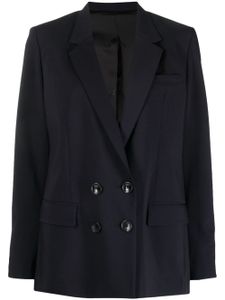 ISABEL MARANT blazer Manelle en laine vierge à boutonnière croisée - Noir